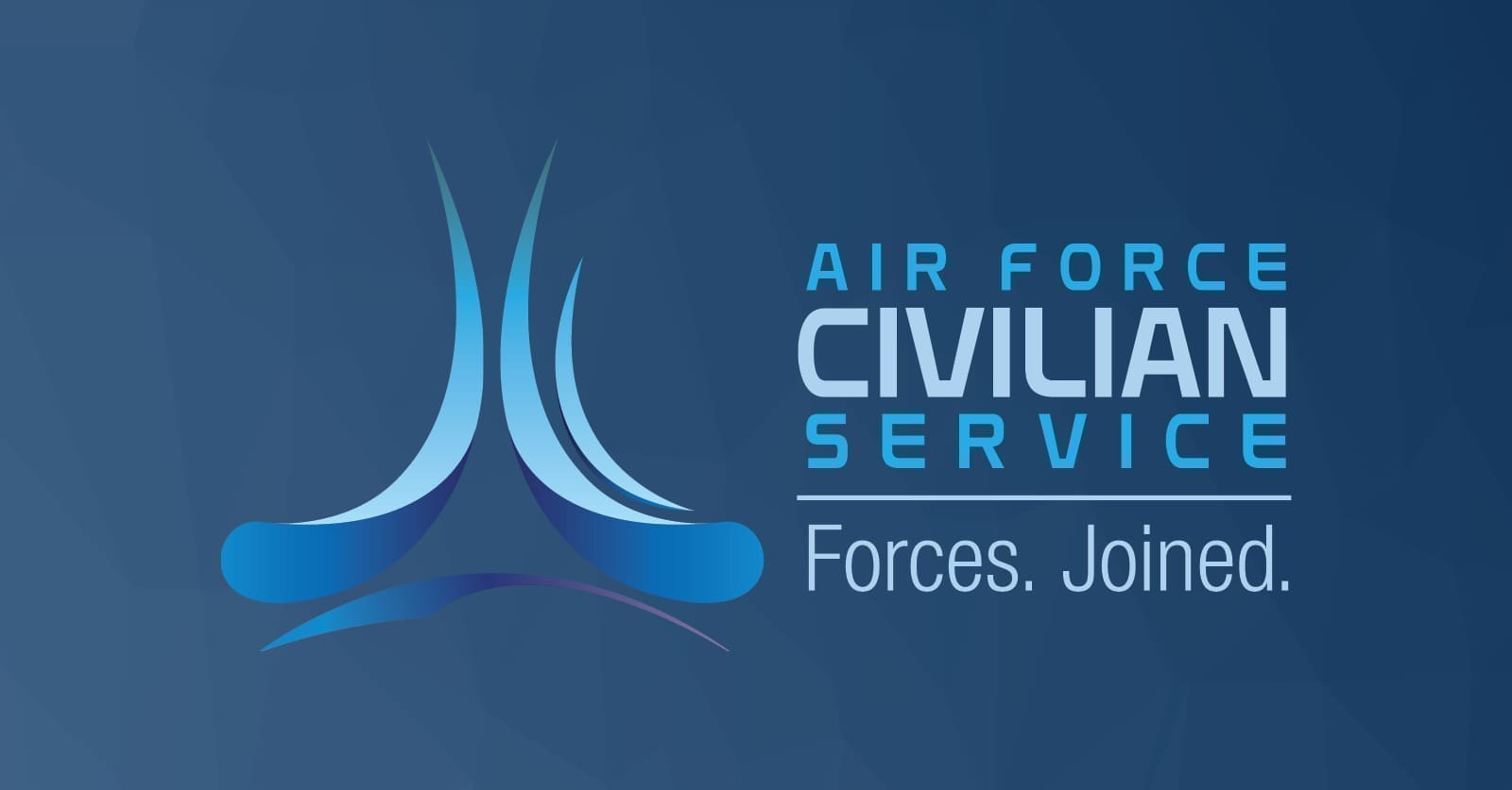 The AFCS Logo, with the words 'Air Force Civilian Service. Forces. Joined.'